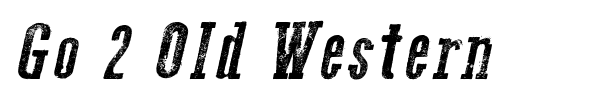 Go 2 Old Western font preview